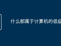 什么都属于计算机的低级语言-路由网