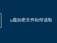 u盘加密文件如何读取-路由网