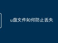 u盘文件如何防止丢失-路由网