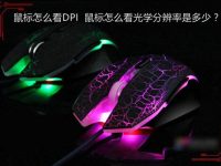 怎么看自己鼠标的DPI是多少?鼠标怎么查看光学分辨率?鼠标的DPI怎么调节?-路由网
