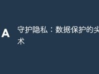 守护隐私:数据保护的尖端技术-路由网
