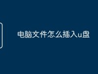 电脑文件怎么插入u盘-路由网