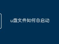 u盘文件如何自启动-路由网