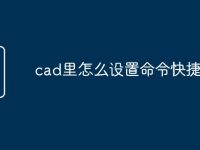 cad里怎么设置命令快捷键-路由网