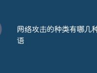 网络攻击的种类有哪几种呢英语-路由网