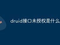 druid接口未授权是什么意思-路由网