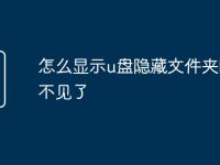怎么显示u盘隐藏文件夹图标不见了-路由网