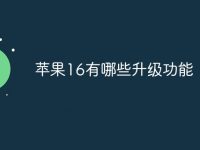 苹果16有哪些升级功能-路由网