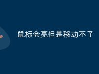 鼠标会亮但是移动不了-路由网