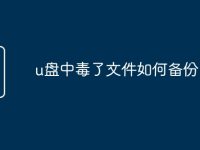 u盘中毒了文件如何备份-路由网