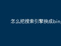怎么把搜索引擎换成bing-路由网