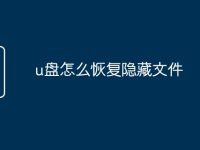u盘怎么恢复隐藏文件-路由网