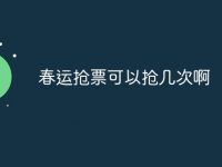 春运抢票可以抢几次啊-路由网