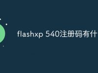 flashxp 540注册码有什么用-路由网