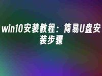win10安装教程：简易U盘安装步骤-路由网