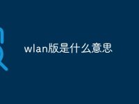 wlan版是什么意思-路由网