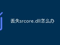 丢失srcore.dll怎么办-路由网