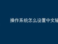 操作系统怎么设置中文输入法-路由网