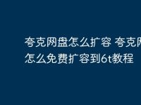 夸克网盘怎么扩容 夸克网盘怎么免费扩容到6t教程-路由网