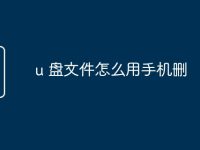 u 盘文件怎么用手机删-路由网