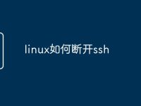 linux如何断开ssh-路由网