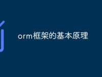 orm框架的基本原理-路由网