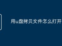 用u盘拷贝文件怎么打开-路由网
