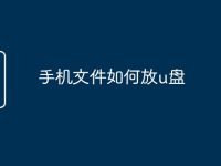 手机文件如何放u盘-路由网