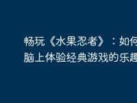 畅玩《水果忍者》:如何在电脑上体验经典游戏的乐趣-路由网