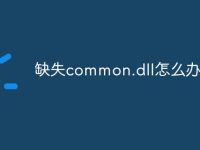 缺失common.dll怎么办-路由网