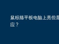 鼠标插平板电脑上亮但是没反应?-路由网