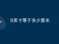 8英寸等于多少厘米-路由网