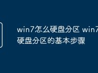 win7怎么硬盘分区 win7电脑硬盘分区的基本步骤-路由网