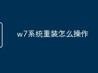 w7系统重装怎么操作-路由网