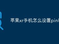 苹果xr手机怎么设置pin密码-路由网