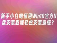 新手小白如何用Win10官方U盘安装教程轻松安装系统？-路由网