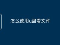 怎么使用u盘看文件-路由网