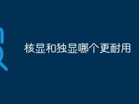 核显和独显哪个更耐用-路由网
