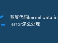蓝屏代码kernel data inpage error怎么处理-路由网