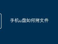 手机u盘如何拷文件-路由网