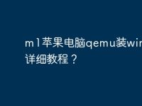 m1苹果电脑qemu装win10最详细教程？-路由网