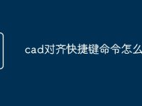 cad对齐快捷键命令怎么用-路由网