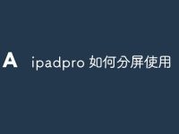 ipadpro 如何分屏使用-路由网