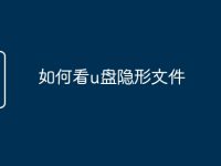 如何看u盘隐形文件-路由网