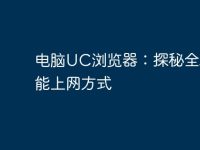 电脑UC浏览器：探秘全新智能上网方式-路由网
