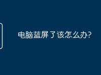 电脑蓝屏了该怎么办?-路由网