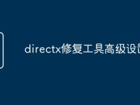 directx修复工具高级设置-路由网
