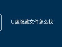 U盘隐藏文件怎么找-路由网