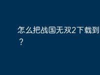 怎么把战国无双2下载到电脑?-路由网