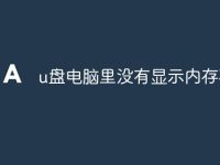 u盘电脑里没有显示内存不足-路由网